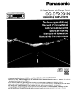 Panasonic CQDFX201 Operating instructions