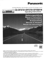 Panasonic CQDFX751 Operating instructions