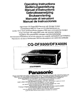 Panasonic CQDFX600N Operating instructions