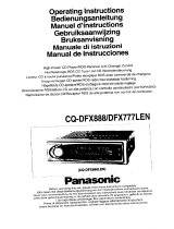 Panasonic CQDFX888 Operating instructions