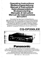 Panasonic cqdp 200 Owner's manual