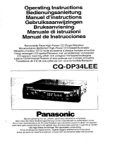 Panasonic CQDP34L Operating instructions