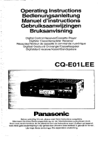 Panasonic CQE01L Operating instructions