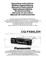 Panasonic CQFX85L Operating instructions