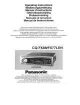 Panasonic CQFX88 Operating instructions