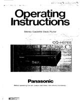 Panasonic CQH07E Operating instructions