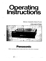Panasonic CQK01F Operating instructions