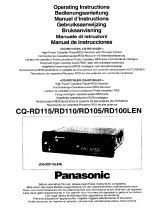 Panasonic CQRD110 Operating instructions