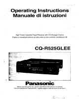 Panasonic cqr 525 User manual