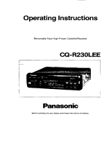 Panasonic CQR230L Operating instructions