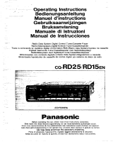 Panasonic CQRD25 Operating instructions