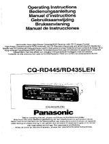 Panasonic CQRD445 Owner's manual