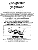 Panasonic cqrd 545 l Owner's manual