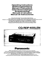 Panasonic cqrdp 400 Owner's manual