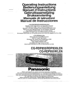 Panasonic CQRDP855 Operating instructions