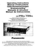 Panasonic CQV10E Operating instructions