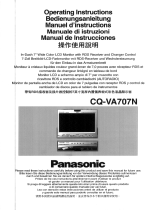 Panasonic CQVA707 Operating instructions