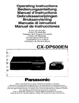 Panasonic CXDP600E Operating instructions