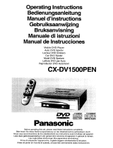 Panasonic CXDV1500PEN Operating instructions
