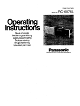 Panasonic RC6075 Operating instructions