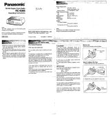 Panasonic RC6066 Operating instructions