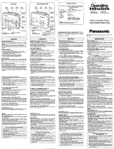 Panasonic rq-p255 User manual