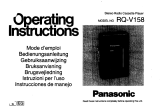 Panasonic RQV158 Operating instructions