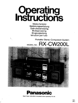 Panasonic RXCW200 Operating instructions