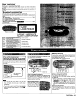 Panasonic RX-D15 Owner's manual