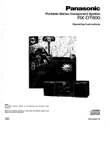 Panasonic RXDT600 User manual