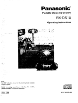 Panasonic RXDS10 Operating instructions