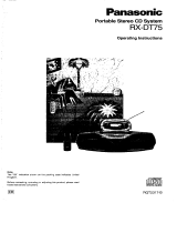 Panasonic rx-dt75 User manual