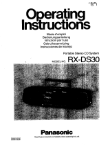 Panasonic RXDS30 Operating instructions