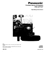 Panasonic RXDT07 Operating instructions