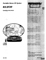 Panasonic RXDT39 Operating instructions