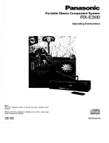 Panasonic RXE300 Operating instructions