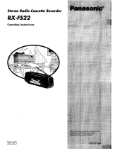 Panasonic RXFS22 Operating instructions