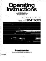 Panasonic RXFT600 Operating instructions