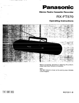 Panasonic RXFT570 Operating instructions