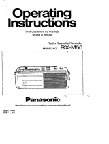 Panasonic RXM50 Operating instructions