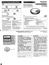 Panasonic SL-CT590 User manual