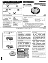 Panasonic SLCT490 Operating instructions