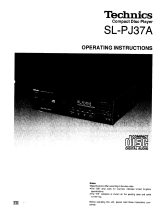 Panasonic SLPJ37 Operating instructions