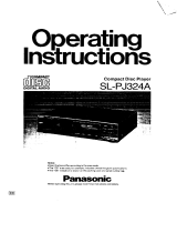 Panasonic SLPJ324A Operating instructions