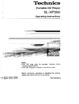 Panasonic SLXP350 Operating instructions