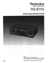 Panasonic RSB755 Owner's manual