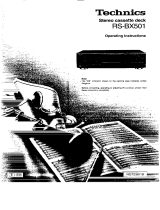 Panasonic RSBX501 Owner's manual
