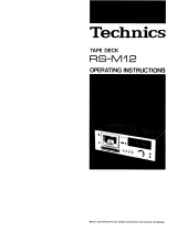 Panasonic RSM12 Operating instructions