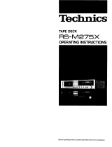 Panasonic RSM275 Owner's manual