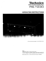 Panasonic RST230 Owner's manual